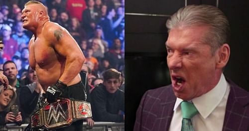Brock Lesnar and Vince McMahon.
