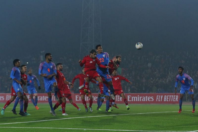 Seiminlen Doungel scoring the equalizer (Photo:AIFF)