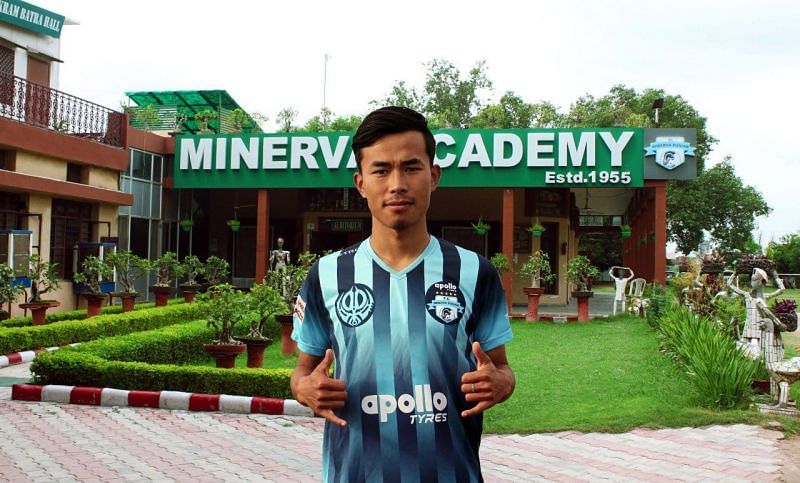 Samuel Lalmuanpuia played for Minerva Punjab on loan from Shillong Lajong last season