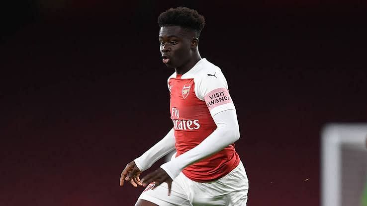 Bukayo Saka for Arsenal last week.