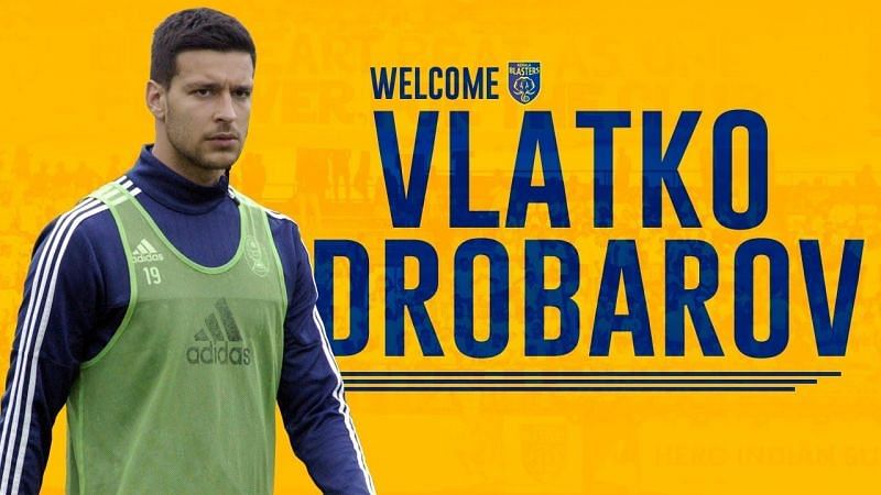 Kerala Blasters have signed Macedonian centre-back Vlatko Drobarov as a replacement for Jairo Rodrigues