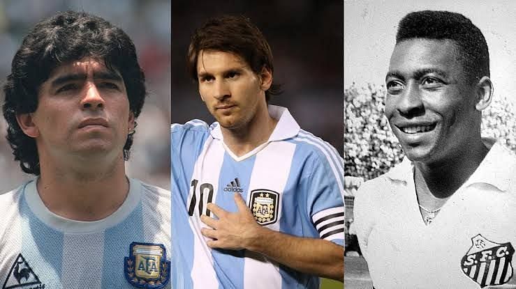 Three of the greatest in history represented Argentina or Brazil