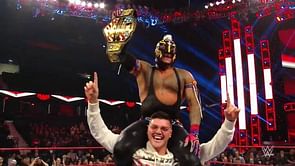 Rey Mysterio thanks Randy Orton after winning the WWE United States Championship on RAW