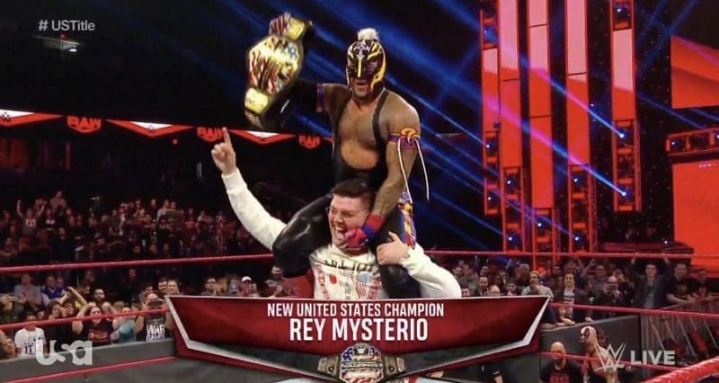 Rey Mysterio became the new United States Champion on Raw
