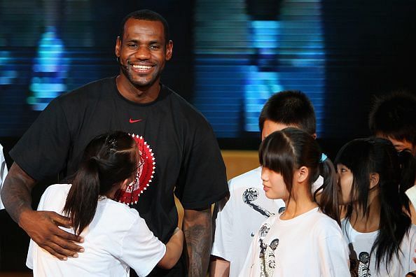 NBA Player LeBron James Visits China