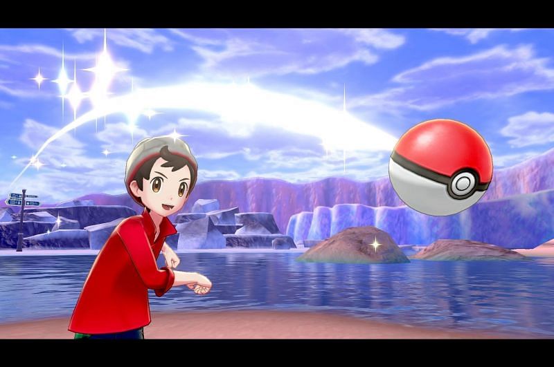 Poke Ball catch in sword and shield