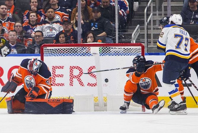 Blues win 6th straight beating Oilers 5-2