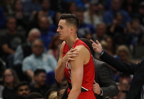 Zach Collins is out with a shoulder injury