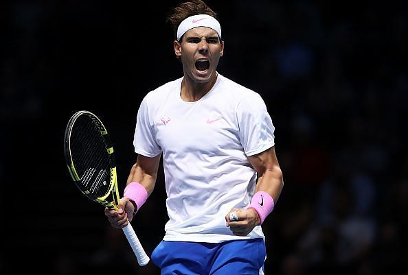 Nitto ATP World Tour Finals - Nadal is ecstatic after his victory over Tsitsipas