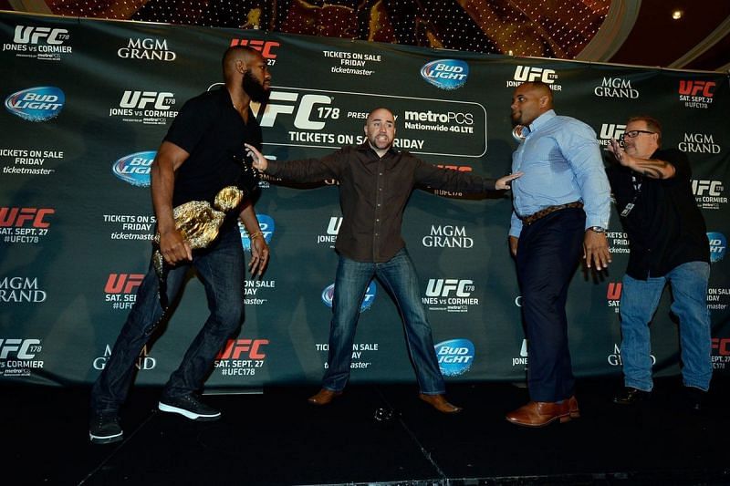The press conference for the fight between Jon Jones and Daniel Cormier turned nasty