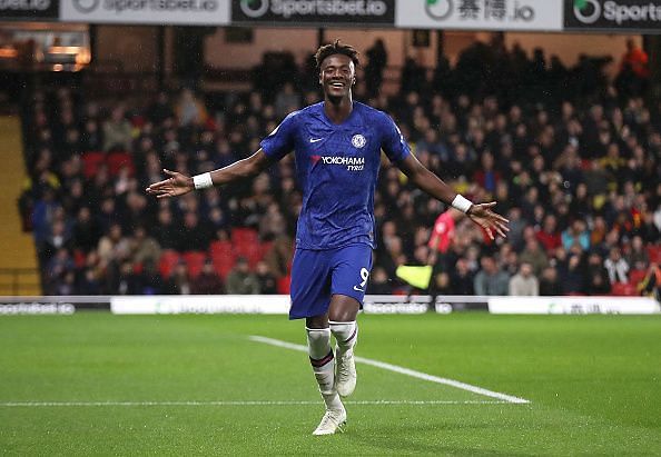 Tammy Abraham produced a fine one-time finish to take his tally to nine league goals