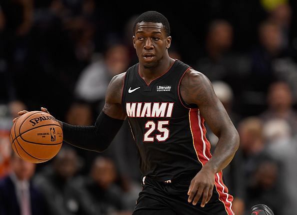 The in-form Miami Heat travel to the Denver Nuggets