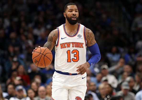 Marcus Morris in action for the Knicks this season