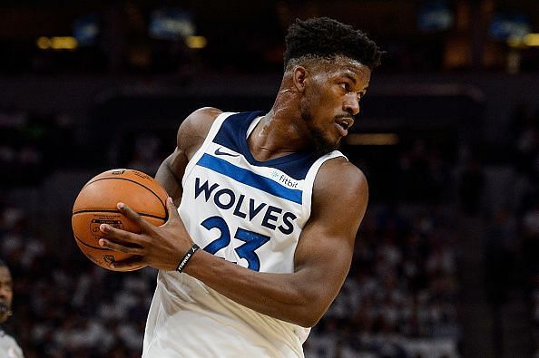 Jimmy Butler when he was with Minnesota Timberwolves