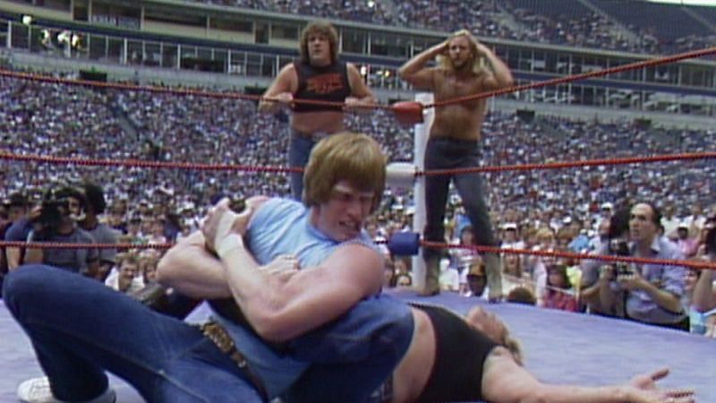 The Von Erichs faced their rivals The Fabulous Freebirds in an NWA World Six-Man Tag Team Championship in 1984