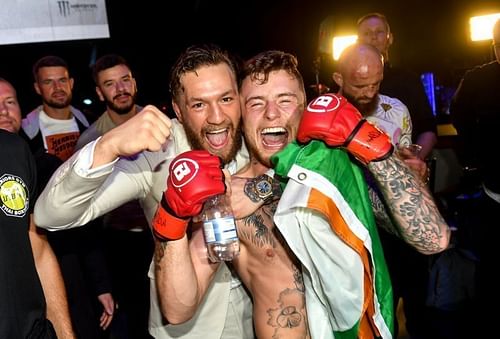 Conor McGregor with SBG teammate James Gallagher