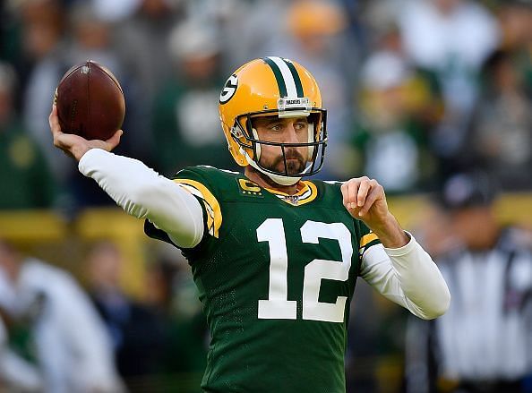 Green Bay&acirc;s signal-caller is second in the NFL in passing yards and with 16 touchdowns compared to only two interceptions