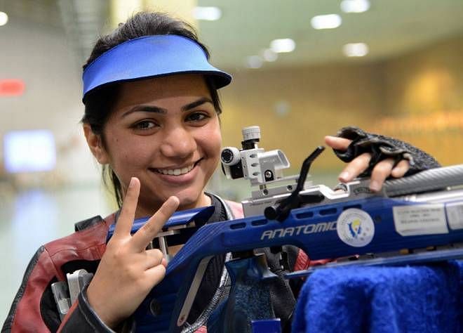 Apurvi Chandela is currently ranked World No. 1 in Women&#039;s 10 metres Air Rifle