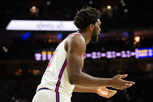 Embiid is leading the team in points, rebounds and blocks per game this season