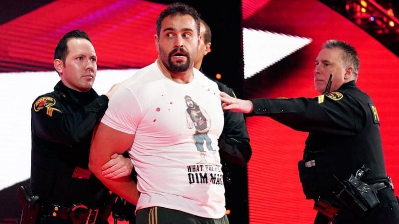 Rusev was arrested last night on Raw