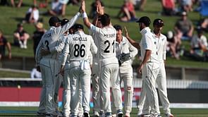 New Zealand strike twice late to leave England in trouble