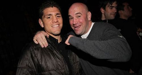 Nick Diaz and Dana White.