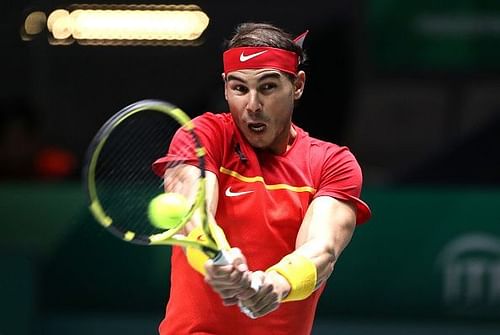 Rafael Nadal of Team Spain