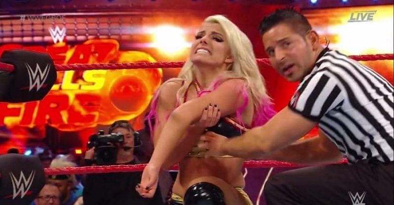 Alexa Bliss allegedly has a shoulder injury at the moment