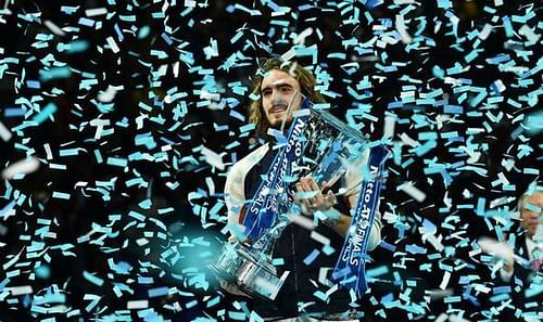 Stefanos Tsitsipas lifts the 2019 ATP Finals title