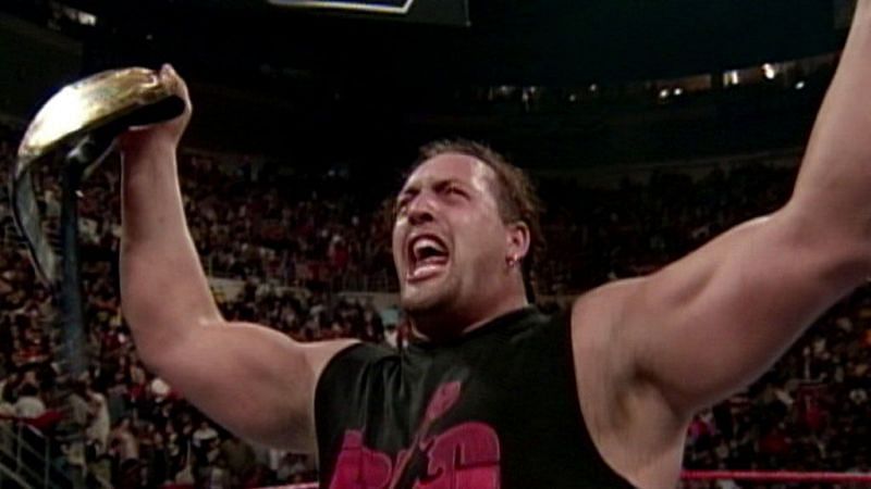 Big Show after winning the WWF Championship at Survivor Series 1999