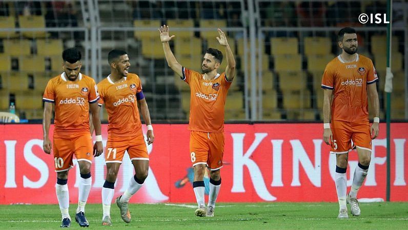 Ferran Corominas celebrates his goal. (Photo: ISL)&lt;p&gt;