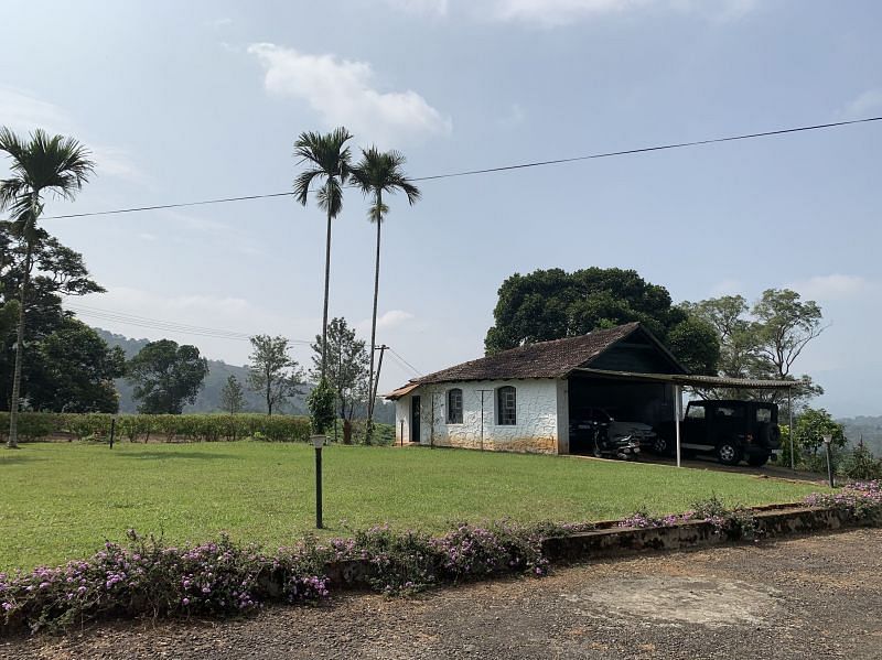 Front-yard of the house