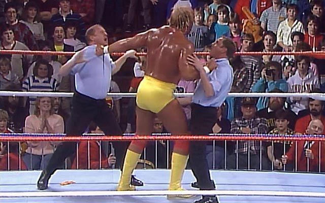 Hulk Hogan saw double at Saturday Night&#039;s Main Event in 1988; Earl Hebner and his &#039;evil&#039; twin Dave Hebner