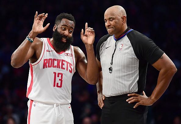 James Harden is in the middle of refereeing controversy once again