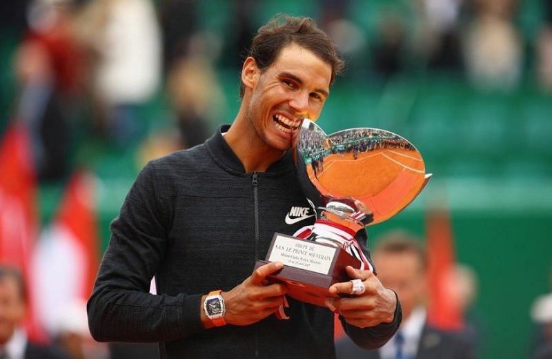Nadal celebrates his 10th Monte Carlo title in 2017