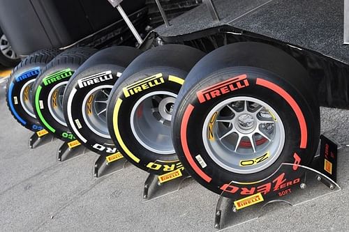 The extensive Pirelli Formula One Tyre Range