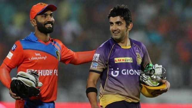 Gautam Gambhir and Dinesh Karthik are two of the nine players to feature in this list