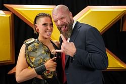 Triple H, Stephanie McMahon, and other WWE Superstars react to Rhea Ripley's NXT Women's Championship win