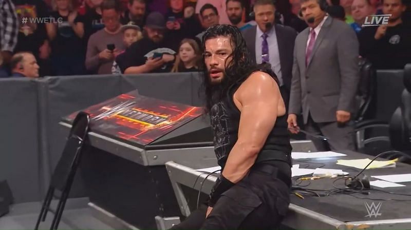 Roman Reigns lost to King Corbin in a Tables, Ladders and Chairs match at TLC 2019