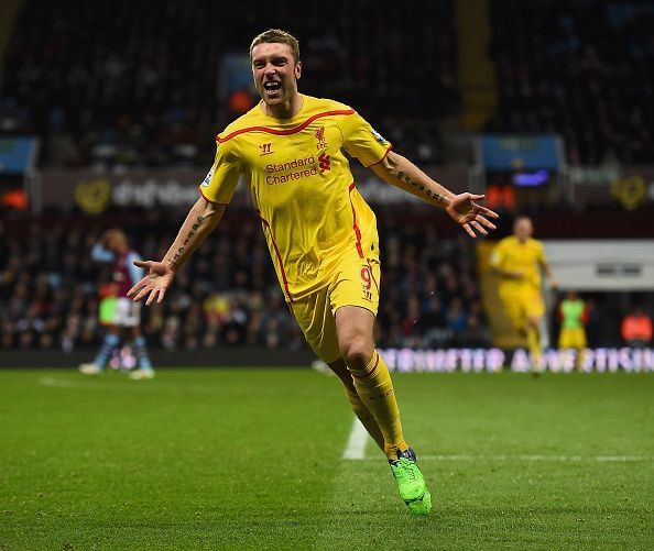 Rickie Lambert scored just two Premier League goals for Liverpool