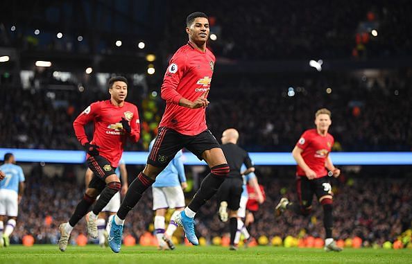 Marcus Rashford was instrumental in United&#039;s derby win