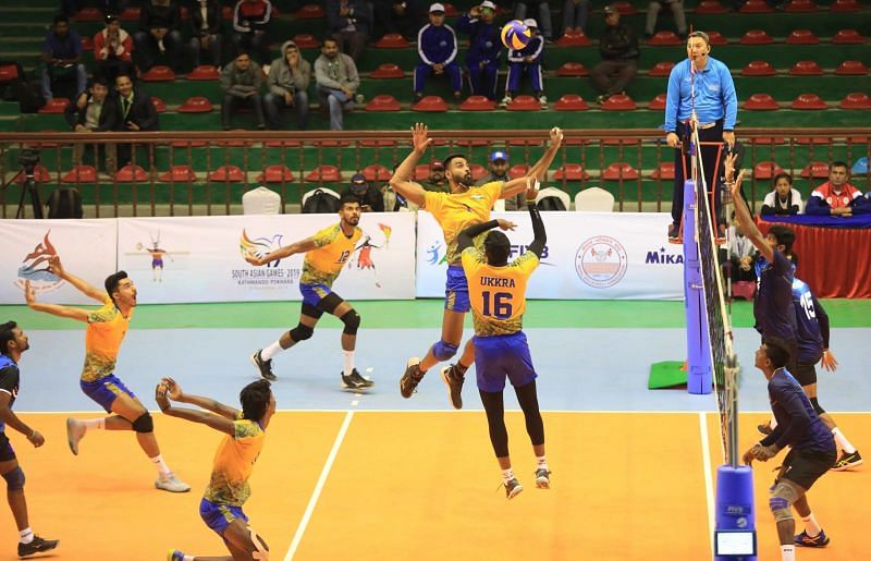 India consolidated the Final spot in the Volleyball event.