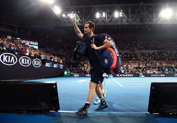 Andy Murray at the 2019 Australian Open, which many believed was his last ever tournament