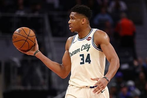 Giannis Antetokounmpo and the Milwaukee Bucks travel to Philadelphia to take on the Sixers