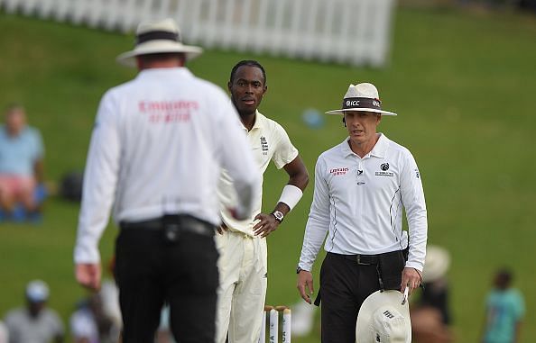 Archer protested the second no-ball call which was later overturned by the umpires