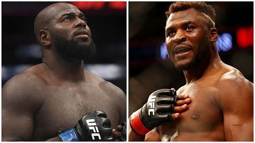 Francis Ngannou (right) finally has his say