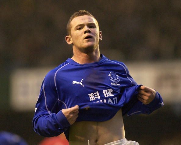 Rooney was just 16 when he emerged at Everton in 2002