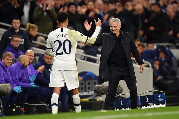Alli and Mourinho in the Champions League