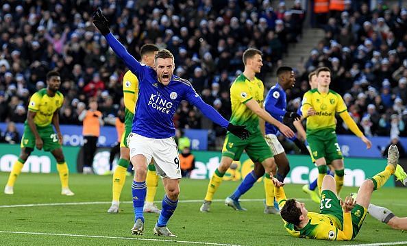 Jamie Vardy has 16 league goals this season and will be looking to continue his fine form