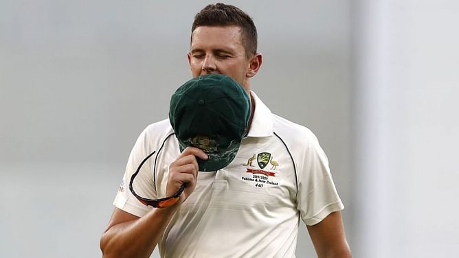 Hazlewood's hamstring strain confirmed, won't bowl for rest of first Test